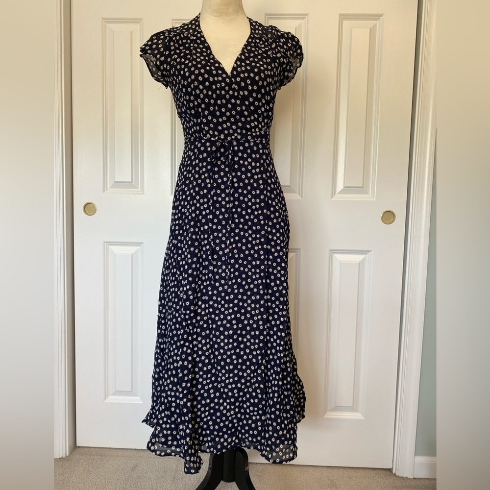Reformation carina wrap dress, XS